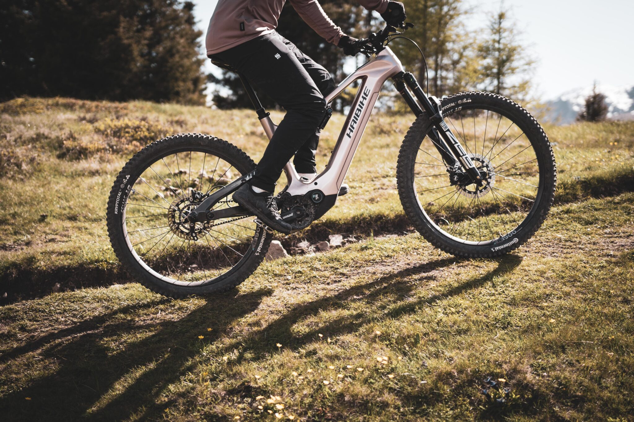 Mountainbike Actionaufnahme mit Pinion MGU